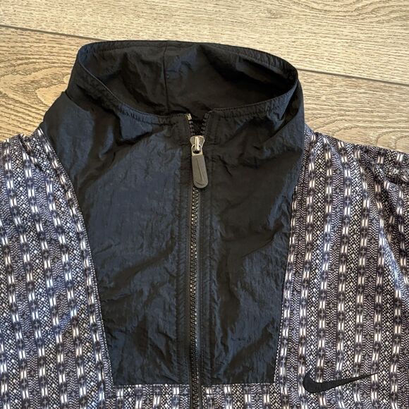 Vintage Nike Nylon Swoosh Logo Jacket Womens Large Outerwear Streetwear - Picture 5 of 10